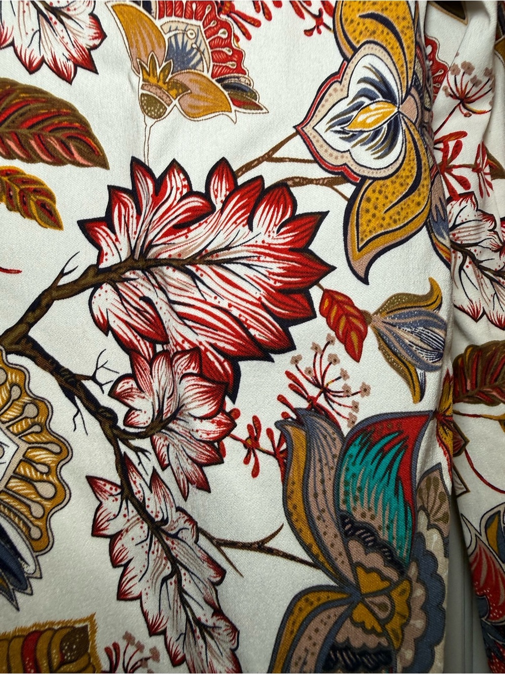 Jules & Leopold Autumn Colored Floral Ankle Pants SMALL Stretch High Rise - Picture 4 of 6